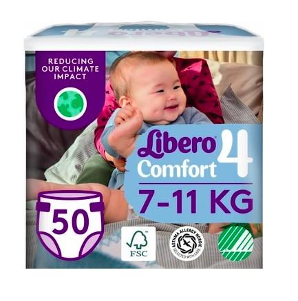 Libero Comfort дитячі підгузники 4 (7-11кг) 50шт